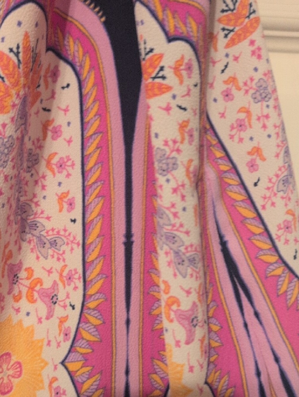 Sleeveless Paisley Print Tank Top/Tunic- Multicolor - Picture 5 of 5
